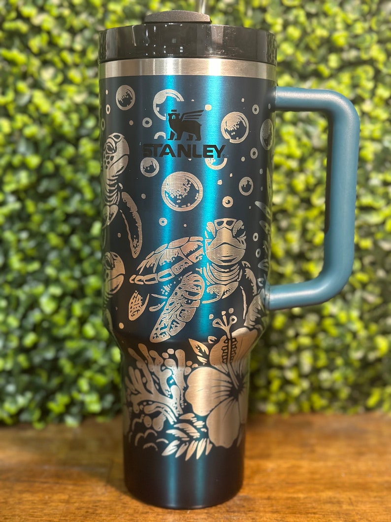 Sea Turtle Lovers Tumbler Authentic Stanley Tumbler Etsy