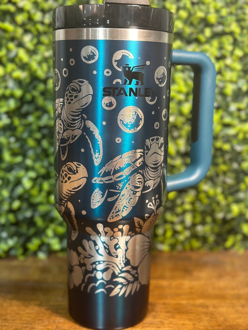 Sea Turtle Lovers Tumbler Authentic Stanley Tumbler Etsy