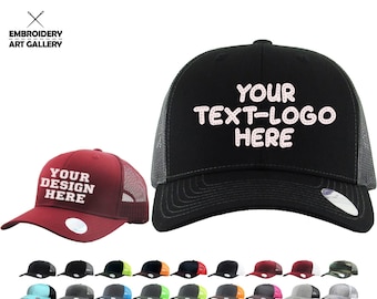 Custom Embroidered Mesh Back Hat, Design Your Own Baseball Cap
