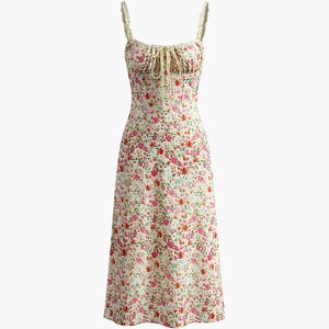 Floral Print Cami Midi Dress