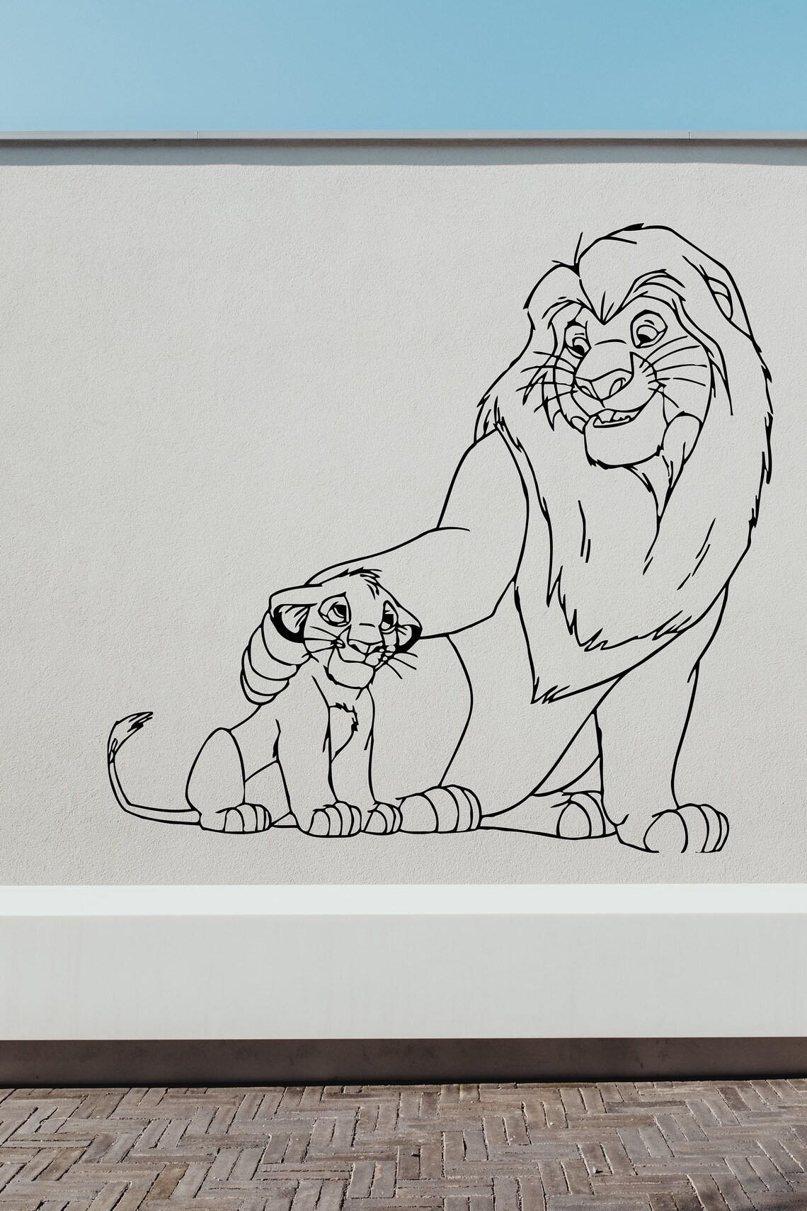 Simba decal Lion King sticker Simba Sticker Lion King Vinyl Etsy