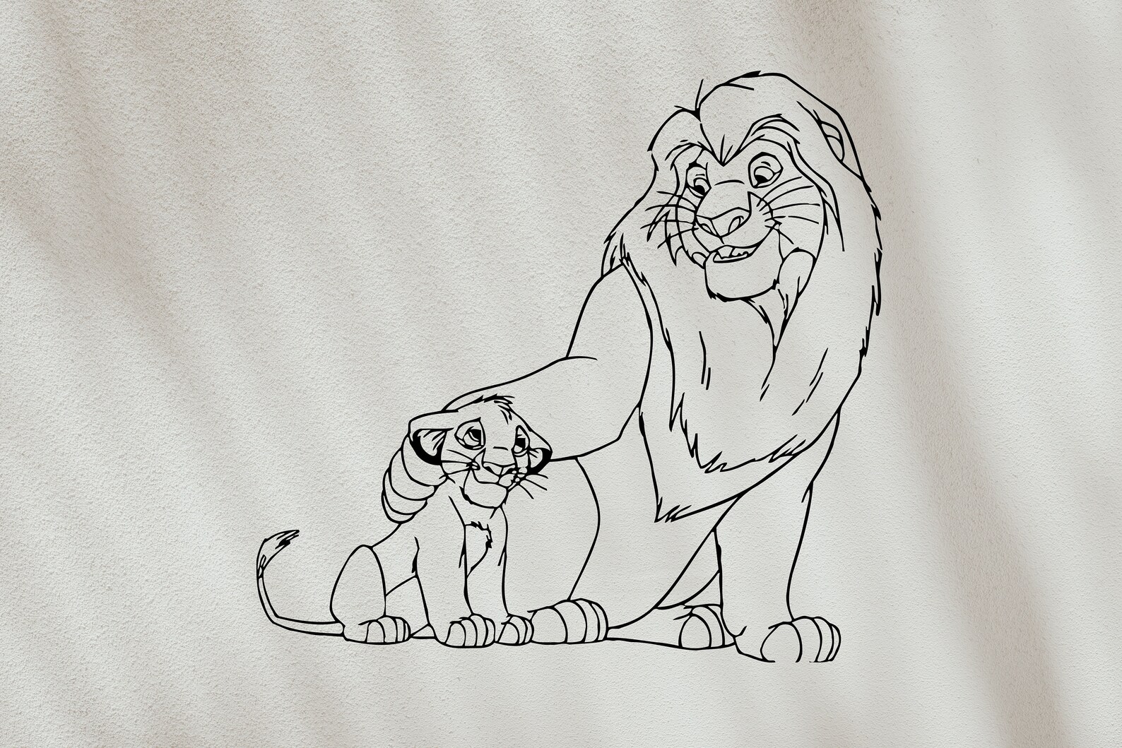 Simba decal Lion King sticker Simba Sticker Lion King Vinyl Etsy