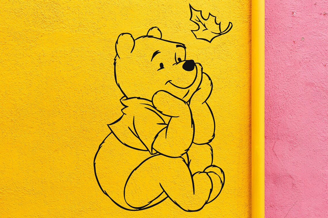 Winnie the Pooh &amp; Friends Wand Vinyl Aufkleber klassische