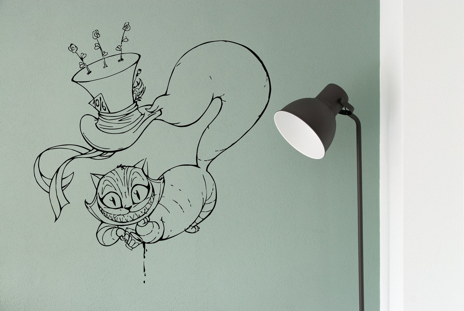 Alice in Wonderland vinyl decal Rabbit Alice in wonderland Etsy