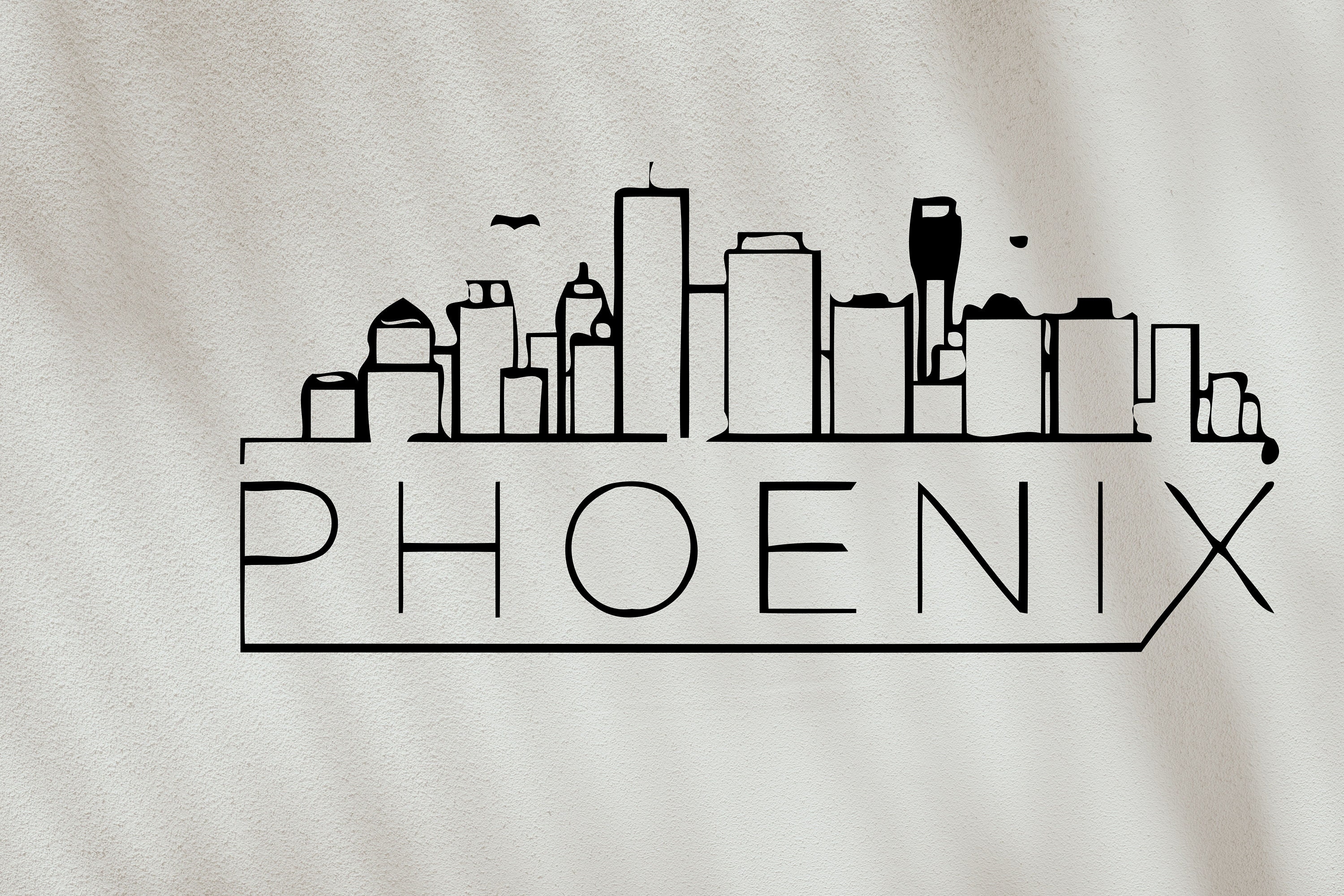 Skyline Vinyl Decal Skyscraper Wall Decal Sticker City Nursery | Etsy