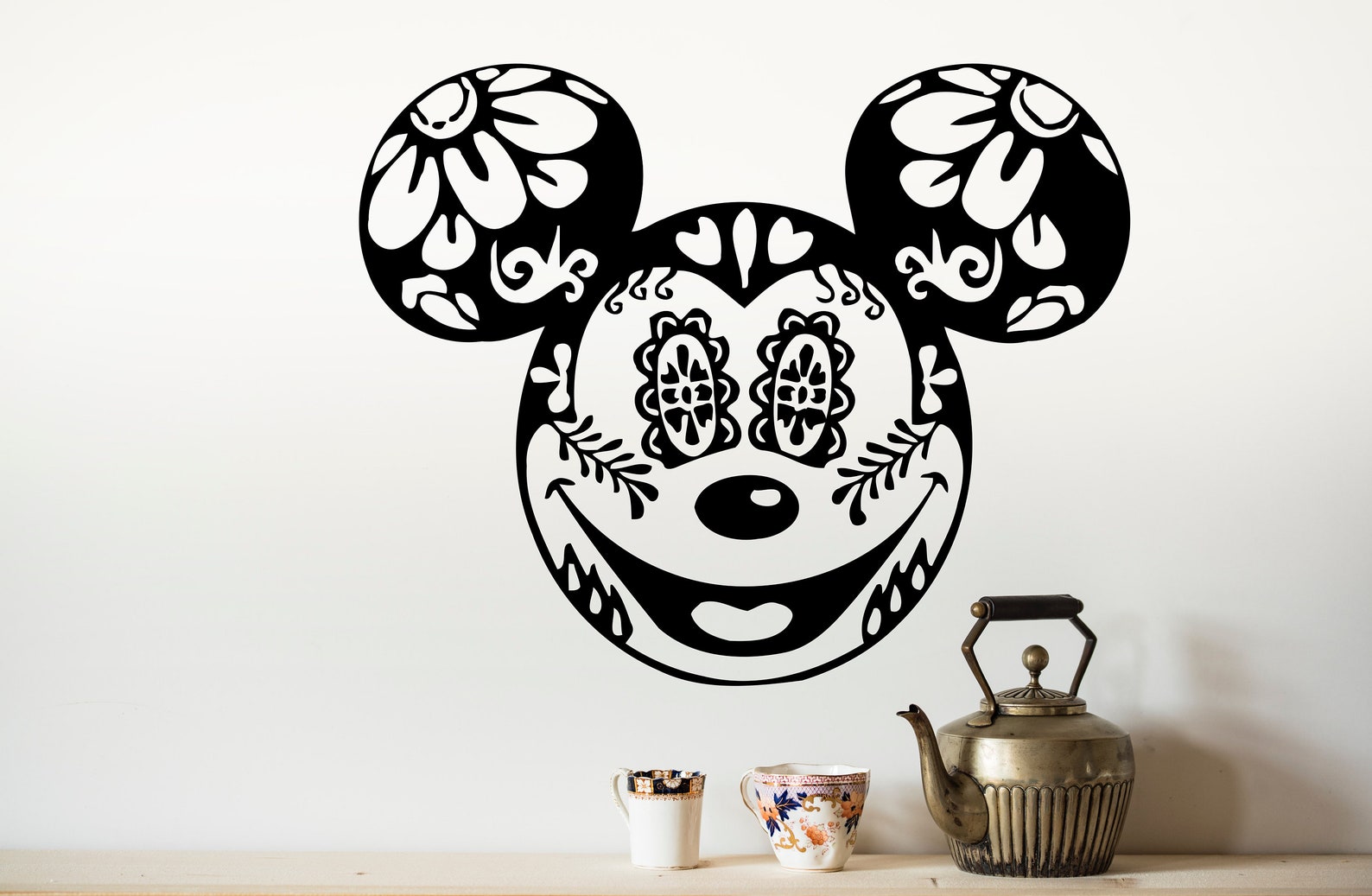 Mickey Mouse Head Disney Decal Mickey Head Sticker Vintage Etsy