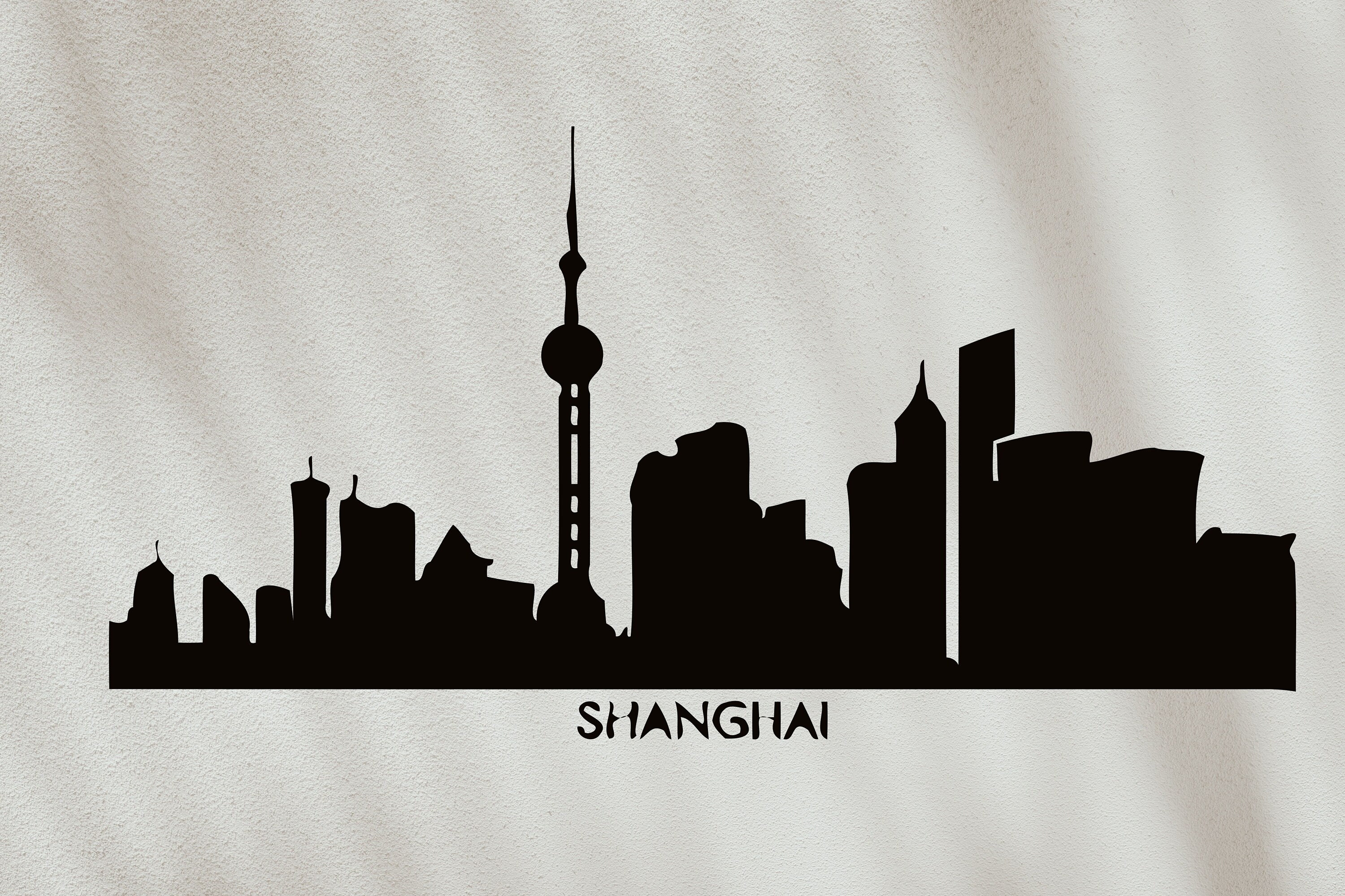 Skyline Vinyl Decal Skyscraper Wall Decal Sticker City Nursery | Etsy
