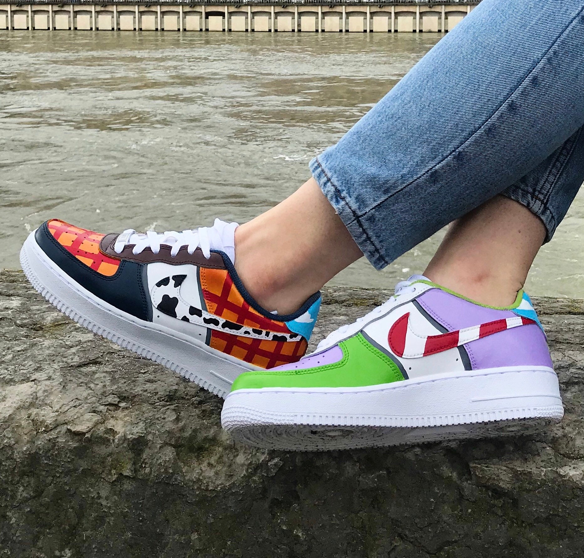 Custom Air Force 1 Toy Story Woody/buzz the Men's | Etsy