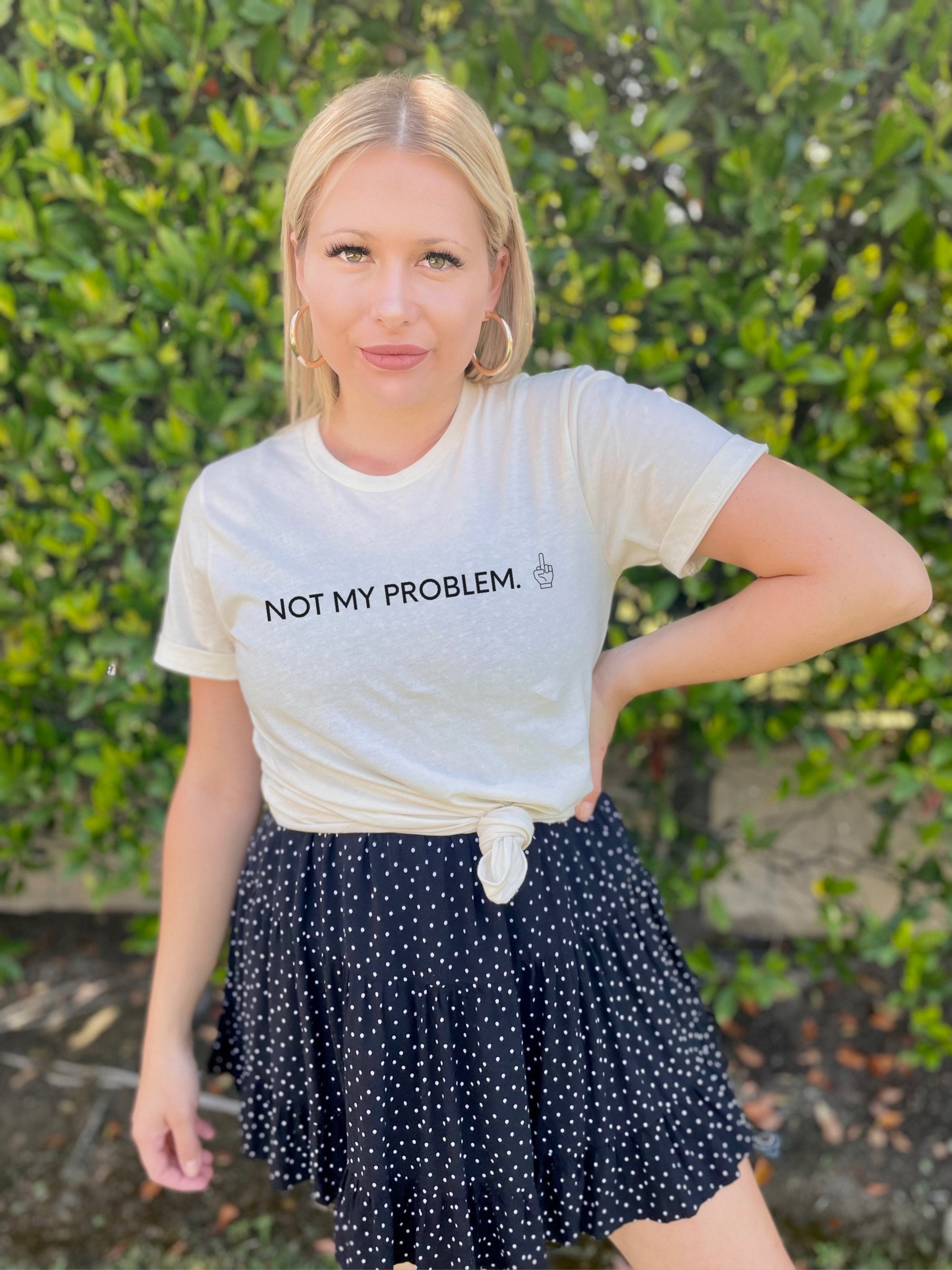 Not My Problem TShirt Dua Lipa Not My Problem Merchandise Etsy