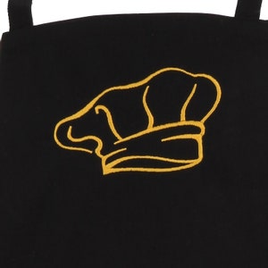 Grembiule Cucina Chef Personalizzato con Nome e Frase Ricamo Artigianale Cappello Idea Regalo 100% Cotone Made in Italy immagine 4