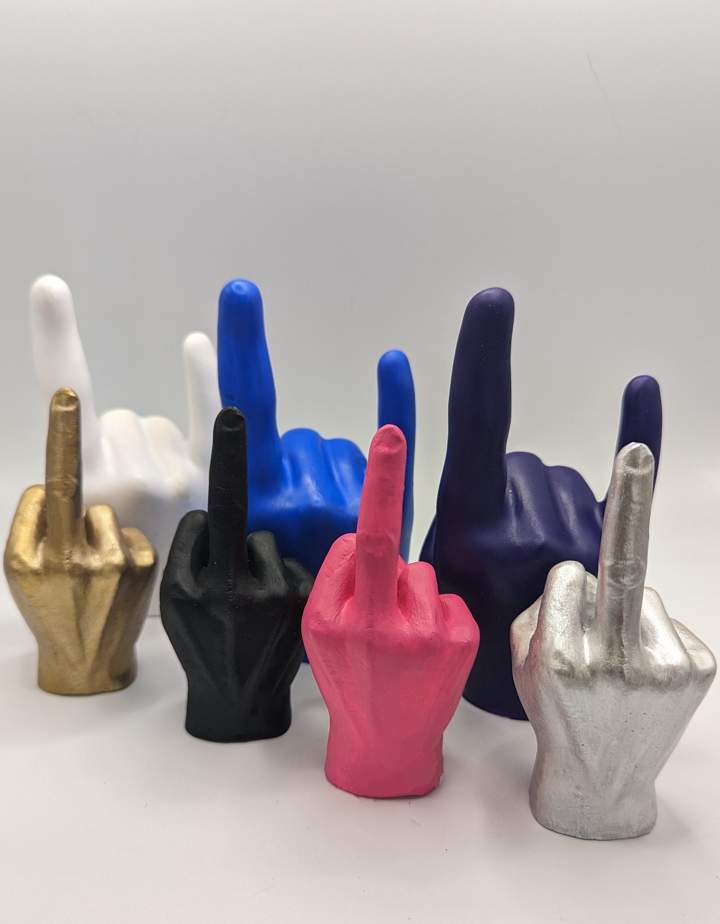 Middle Finger Ornament / Ring Holder Funny Offensive Quirky Gifts, Home  Decor, Joke Presents, Office Desk Decoration 