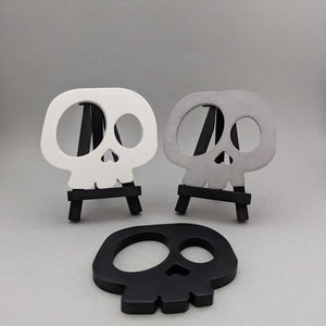 Black and white skull coaster decoration, skeleton coaster decoration
