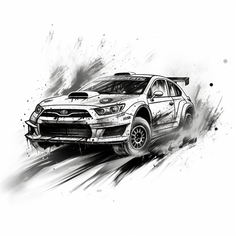 Digital Coloring Rally Car Kit for Kids - Etsy