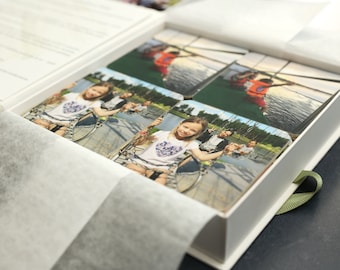 30 Photos Personalized Handmade Memory Matching Game - 60 Cards with Your Unique Photo Memories