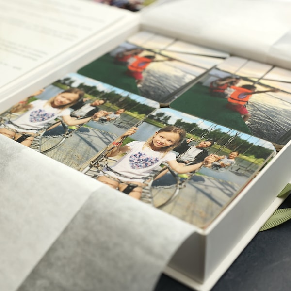30 Fotos, personalisiertes handgefertigtes Memory-Matching-Spiel – 60 Karten mit Ihren einzigartigen Foto-Erinnerungen
