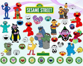 Download Sesame Street Birthday Svg Etsy