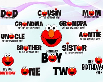 Download Elmo Birthday Svg Etsy