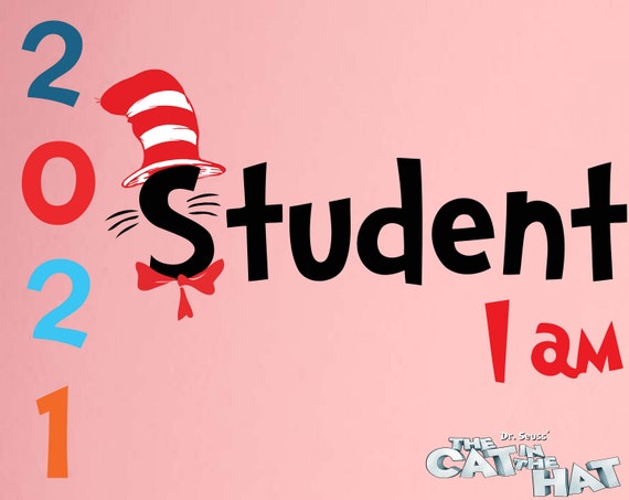 Download Student I Am Svg Dxf Png The Cat In The Hat Cricut Dr Etsy