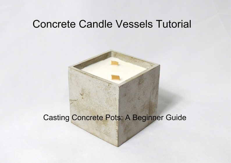 Beginner Guide How to Make Concrete Candles Cement Vessels Etsy México