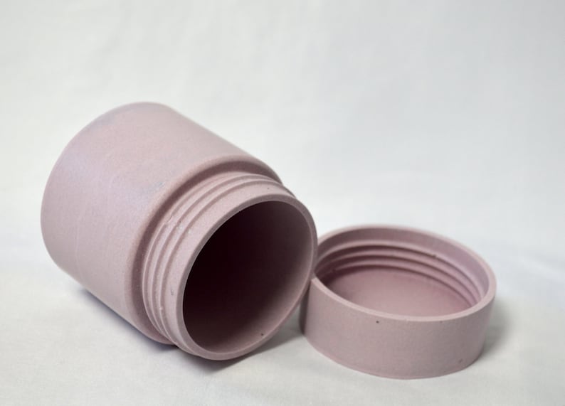 Large Candle Vessel Jar Mould/mold With Lid Concrete Cement Etsy