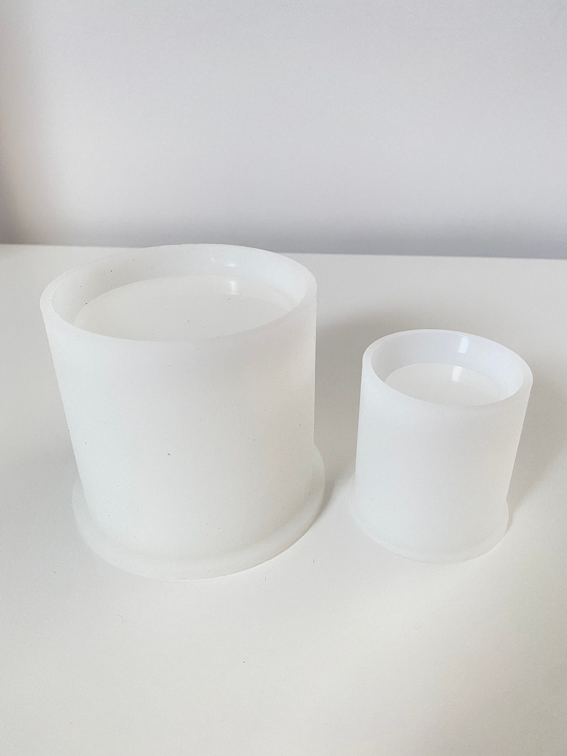 Candle Vessel Moulds Concrete Cement Molds For Candle Etsy