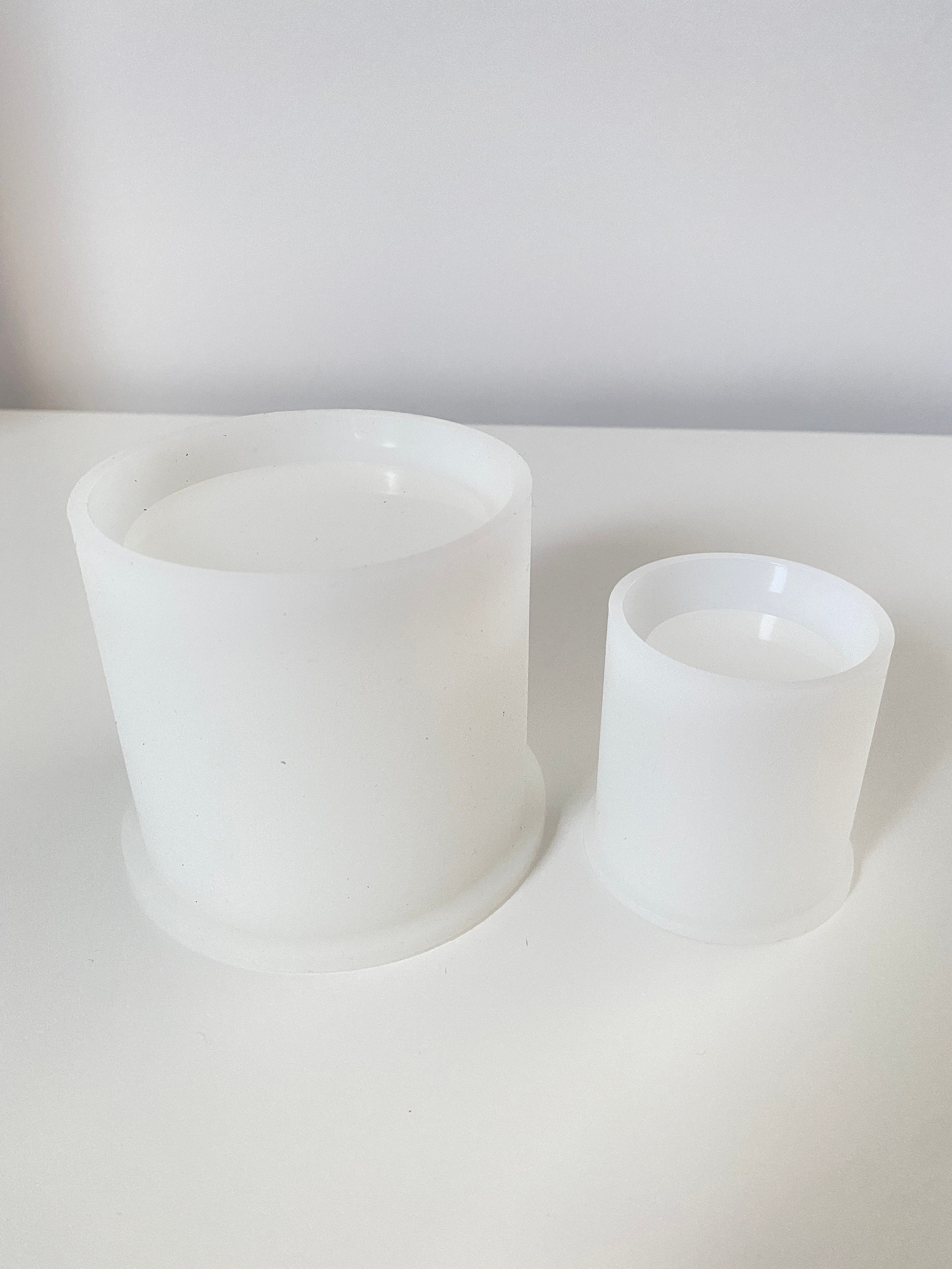 Candle Vessel Moulds Concrete Cement Molds for Candle Etsy