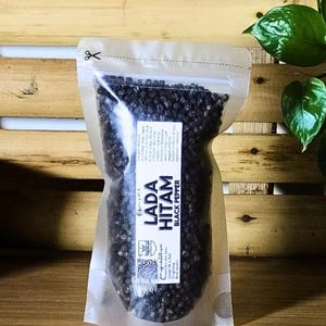 Indonesian Black Peppercorns: Lada Hitam Spice, Non-GMO, Halal