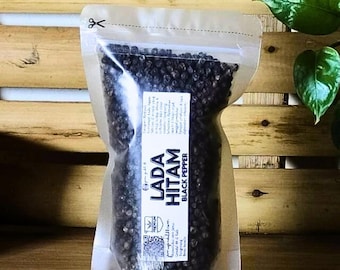Indonesian Black Peppercorns: Lada Hitam Spice, Non-GMO, Halal