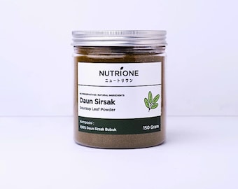 Organic Soursop Leaf Powder: 100% Natural Herbal Tea, Culinary Use