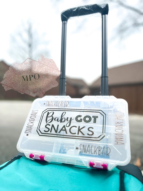 Baby Got Snacks Adult Travel Snack Box, Charcuterie on the Go, Vacation and  Plane Snacks, Tackle Box for Treats 