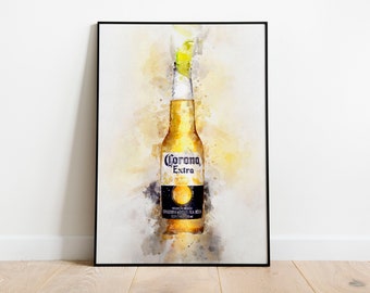 Corona Beer Artwork Etsy Corona Beer Artwork Etsy