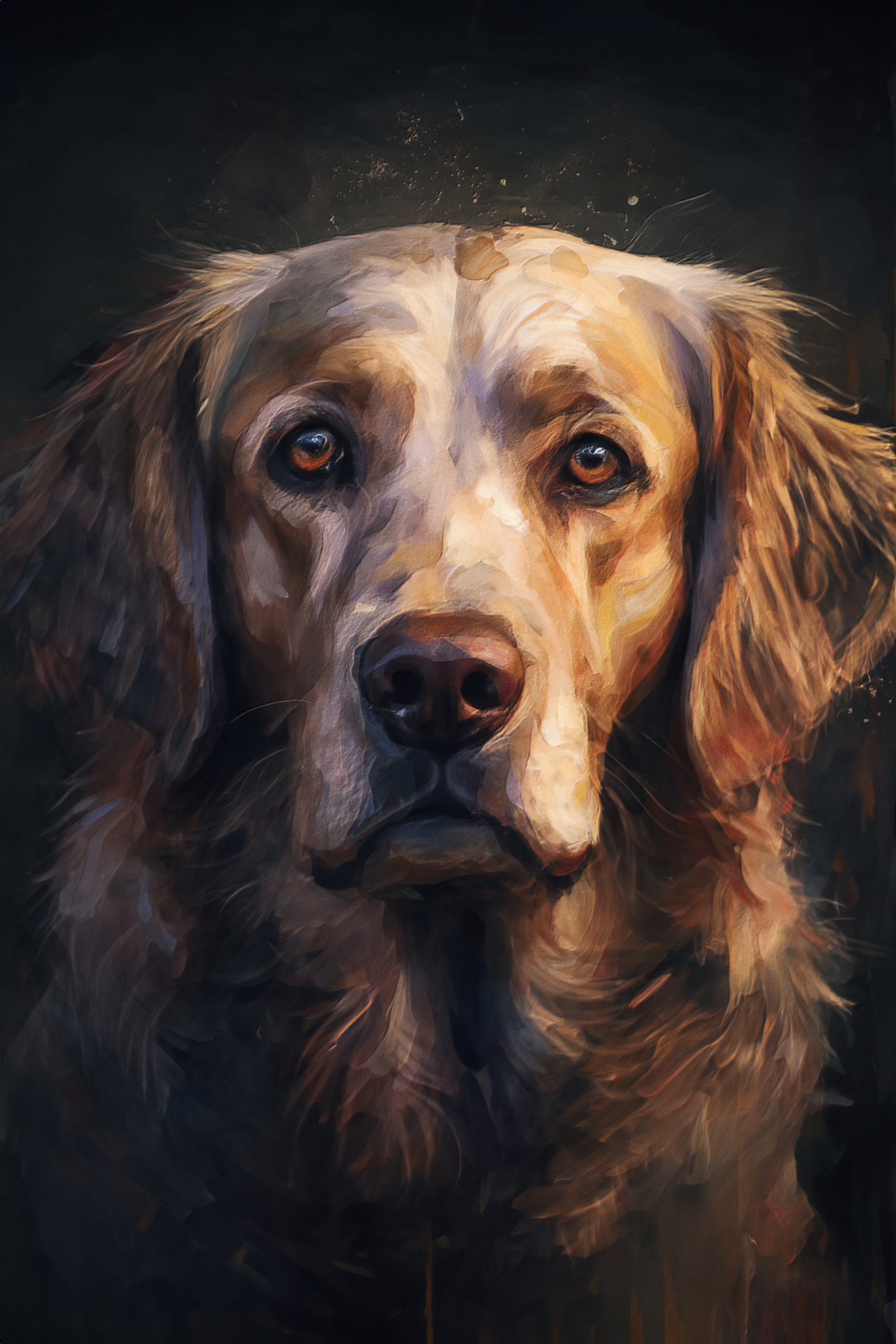 Custom Pet Portrait| Mix of Oil Painting & Watercolor Style | Digital | Dog Cat Portrait from Photo| Personalized| Memorial|Father's Day