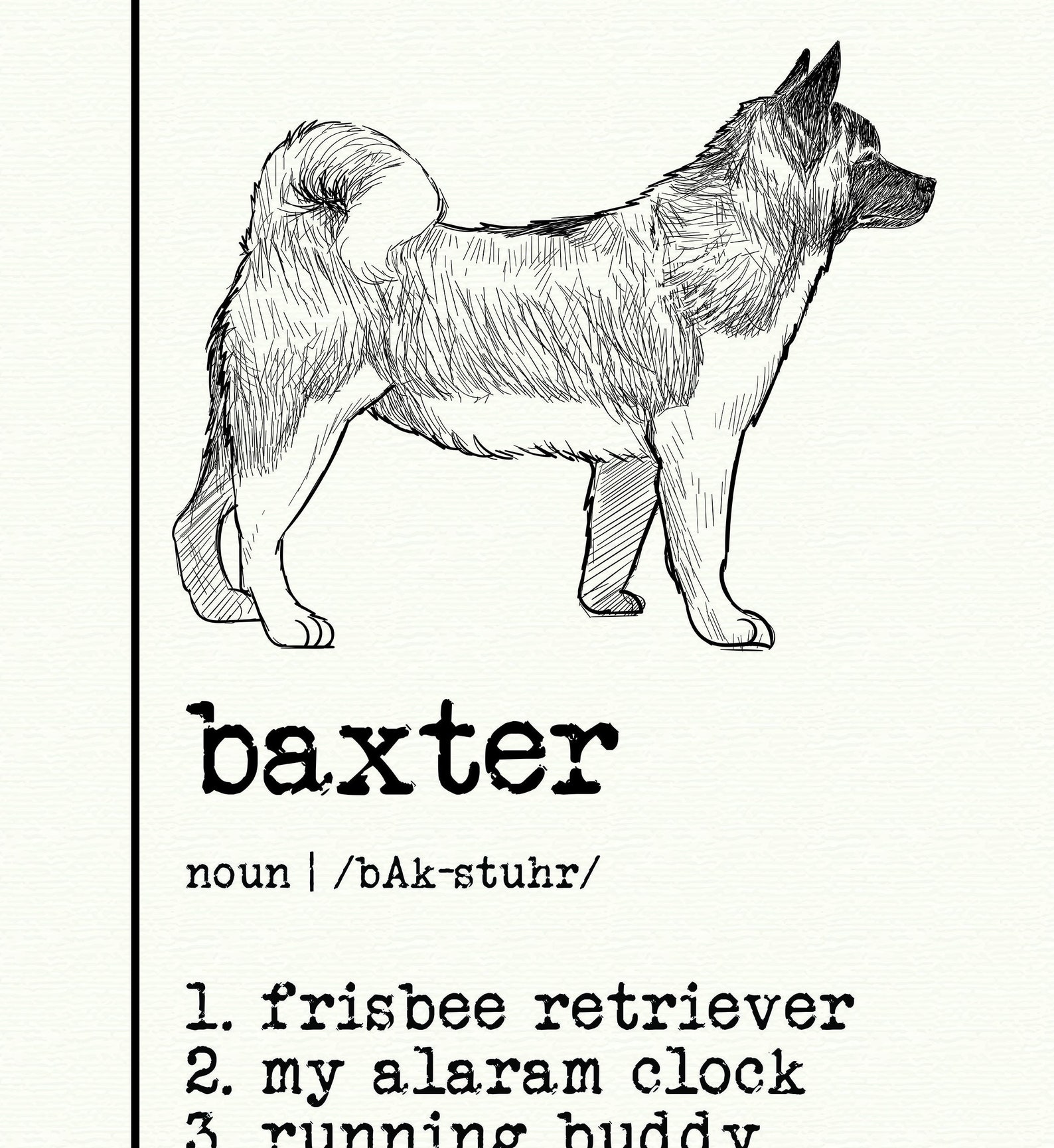 PET PORTRAIT pet Name Definition pet Portrait dog Portrait Etsy