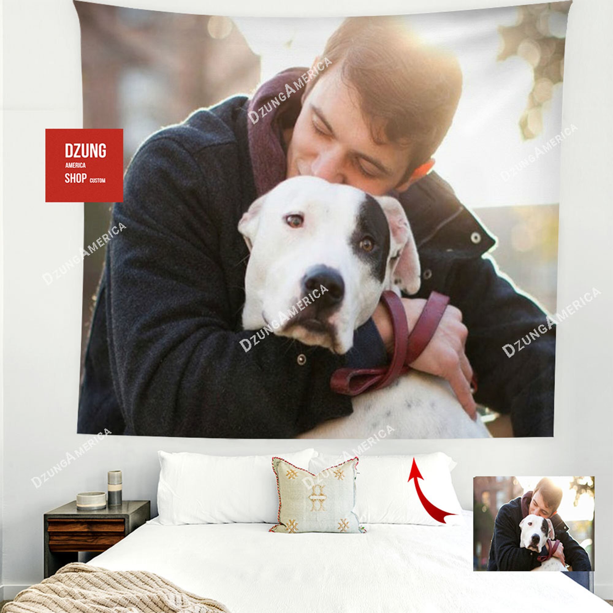 Custom Tapestry From Photo Tapestries Custom Backdrop Etsy