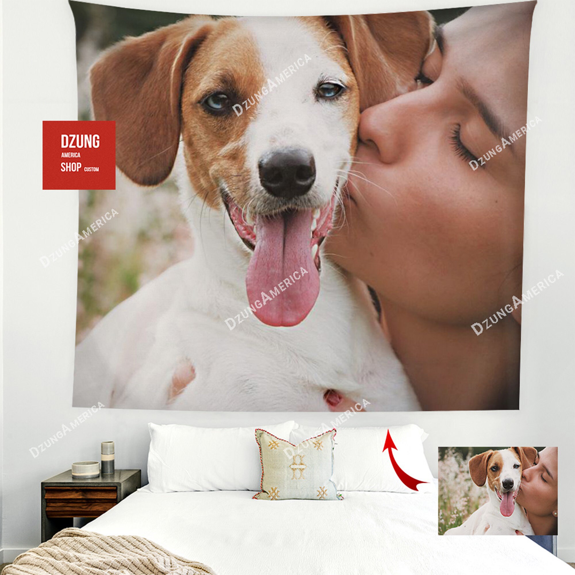 Custom Tapestry From Photo Tapestries Custom Backdrop Etsy