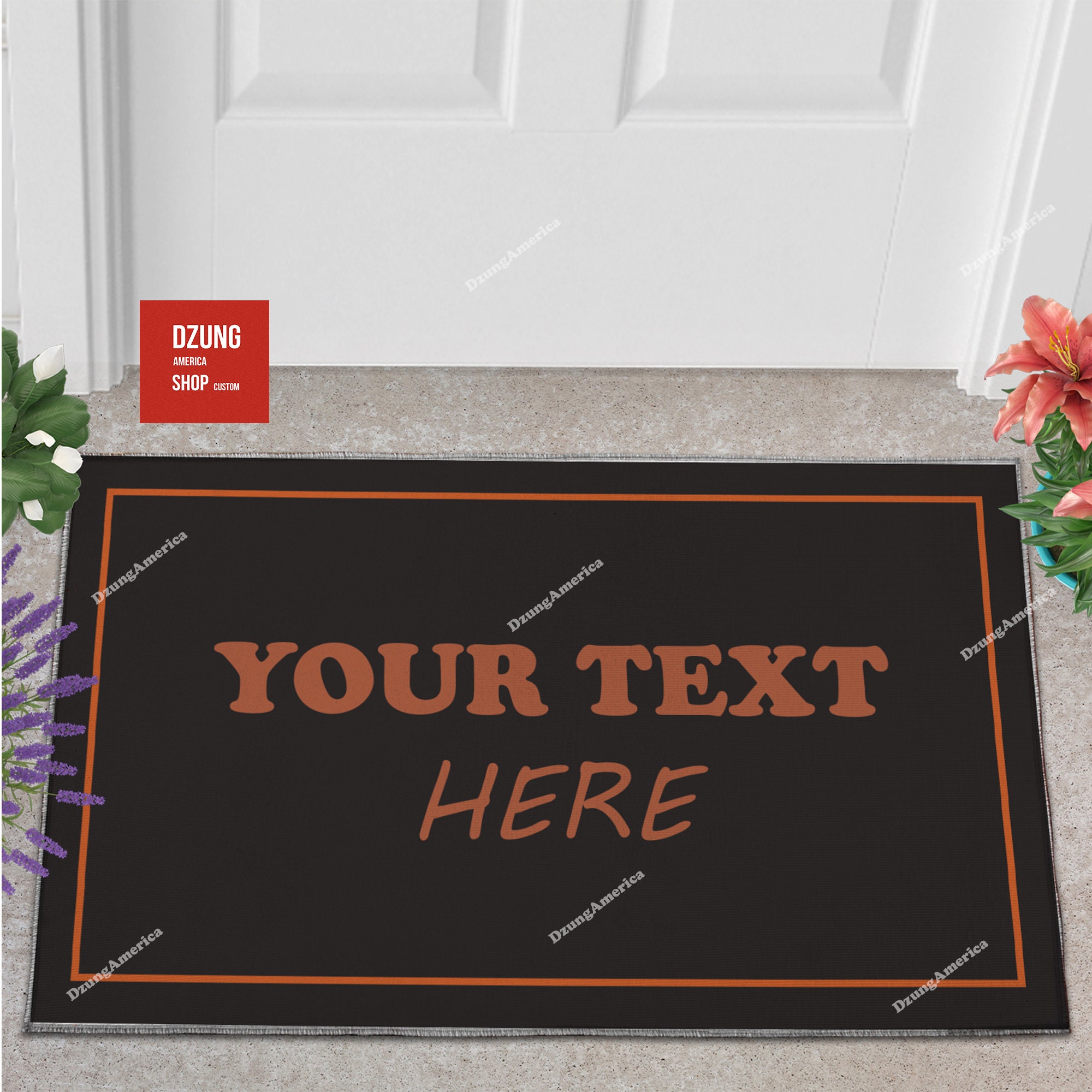 Custom Text Doormat Custom Photo Doormat House Gift Etsy