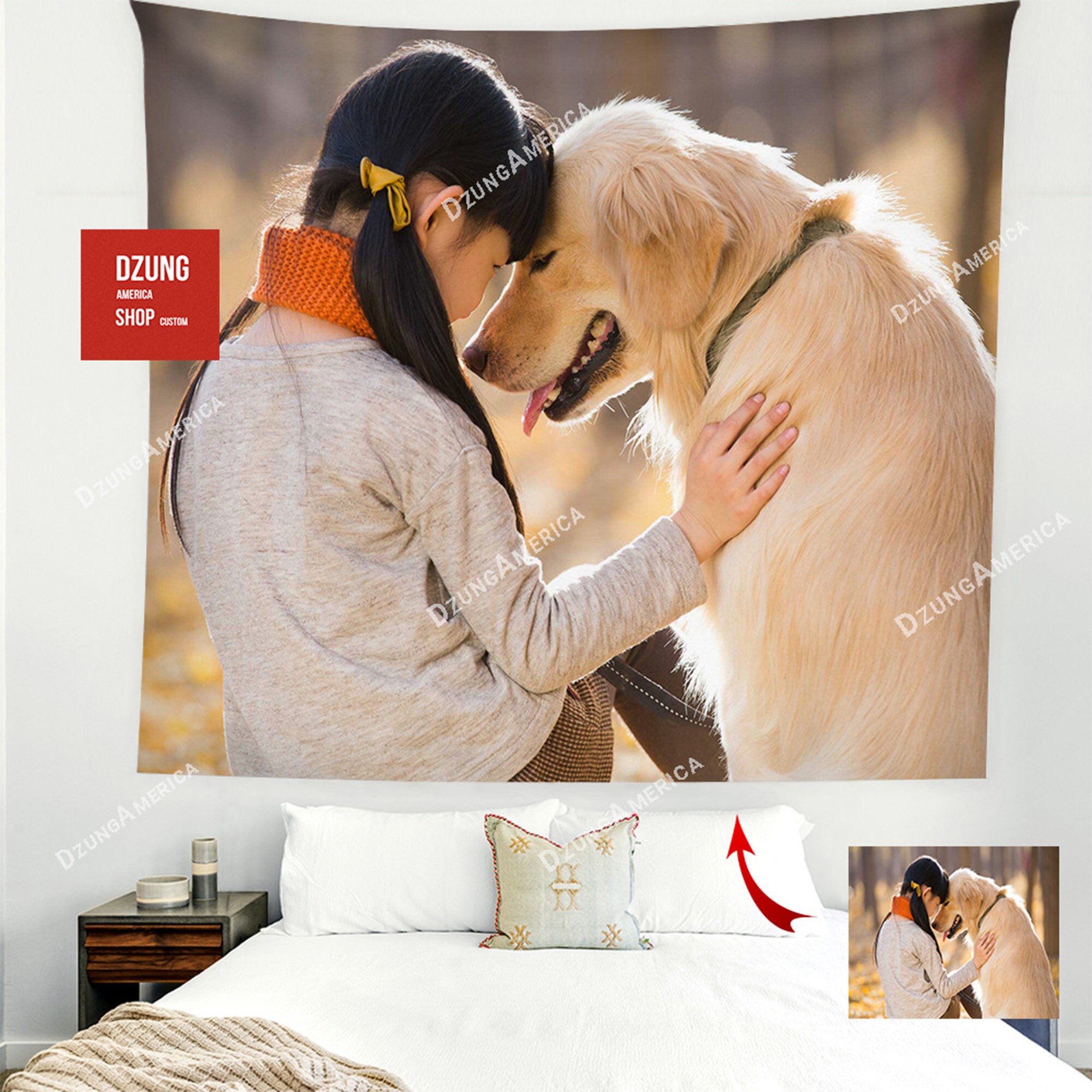 Custom Tapestry From Photo Tapestries Custom Backdrop Etsy