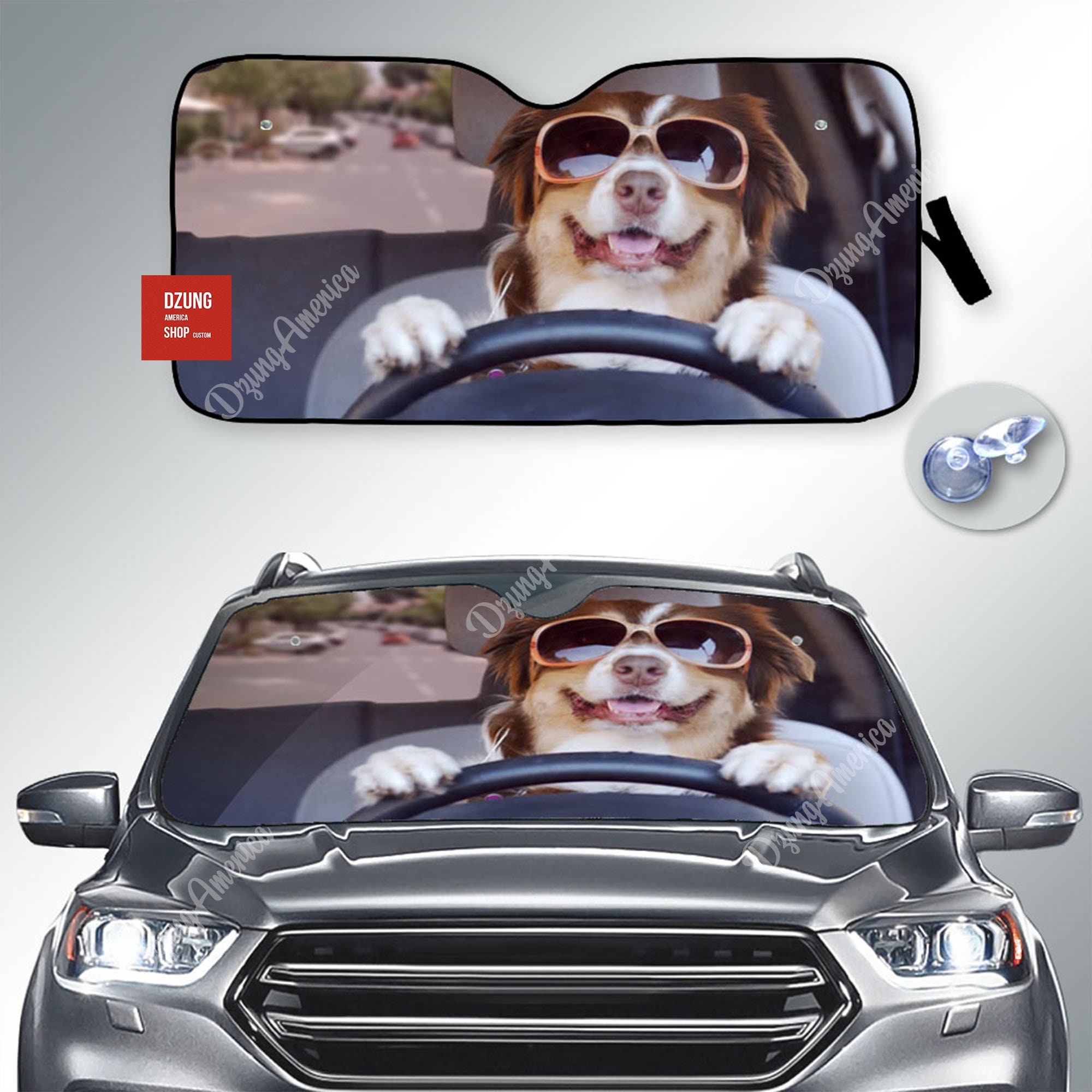 Custom Car Windshield Sun Shade Personalized Photo Logo Etsy