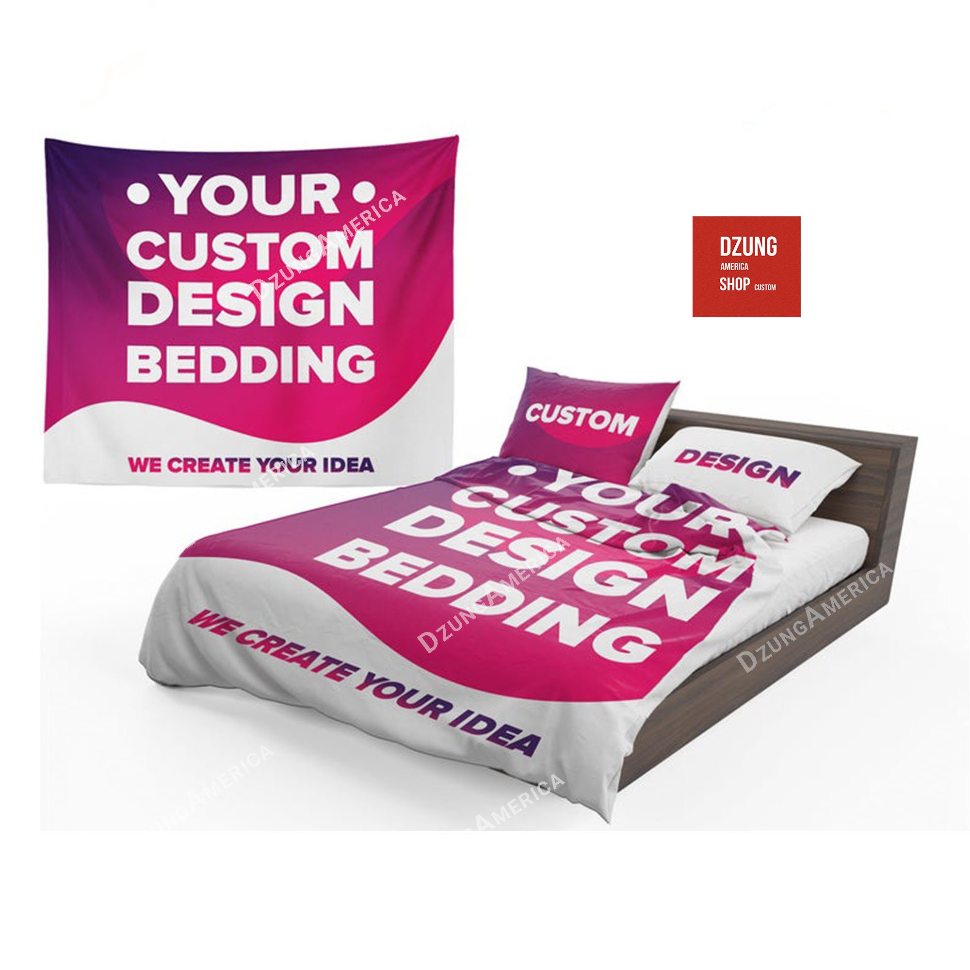 Custom Design Bedding Personalized Duvet Cover Your Custom Etsy