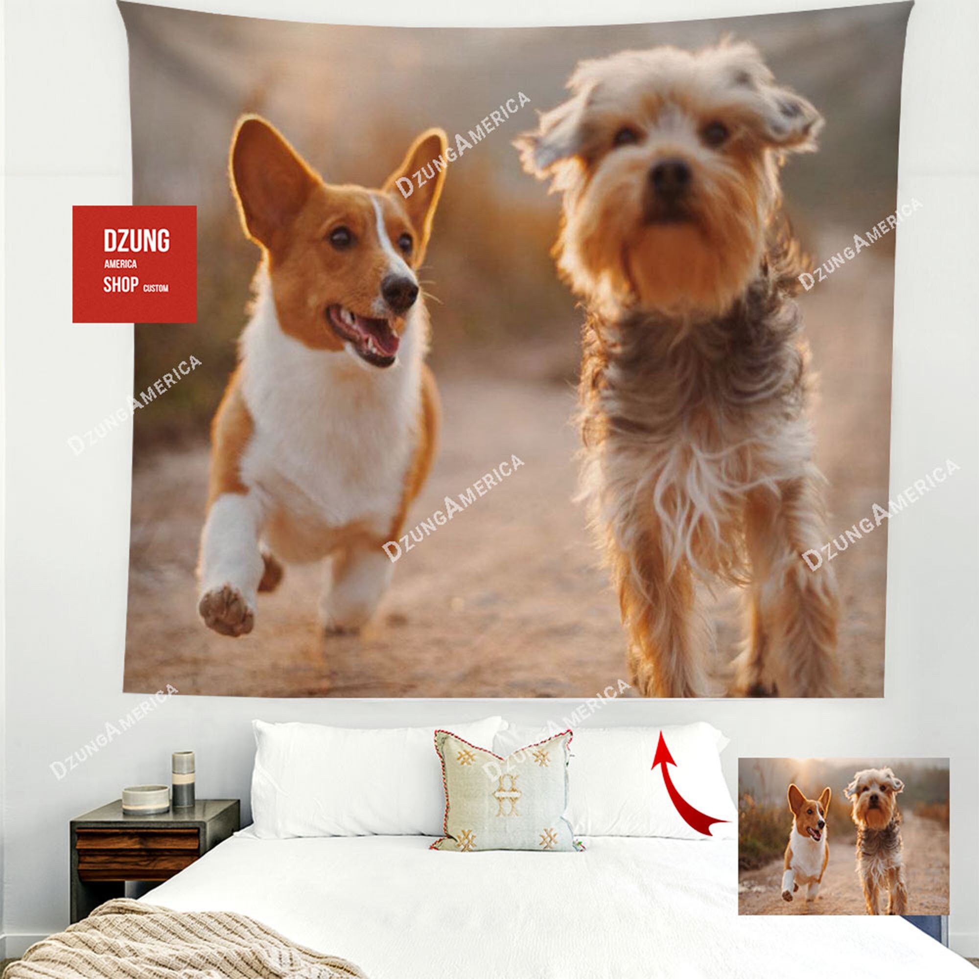 Custom Tapestry From Photo Tapestries Custom Backdrop Etsy