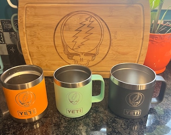 Tazza Yeti Stealie dei Grateful Dead, tazza Yeti da campeggio, bicchiere da festival