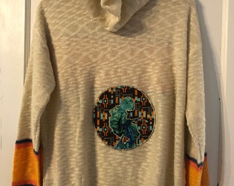 Poncho pullover lavorato a maglia Spready WSP