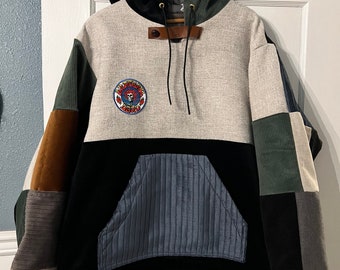 Chaqueta tipo jersey Grateful Bertha con patchwork de pana