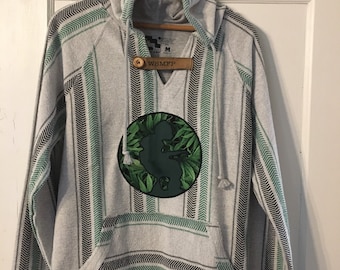 Spread Head Marijuana Patch Beach Festival Light Weight Poncho