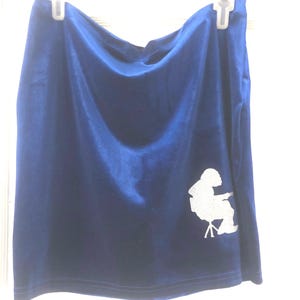 Blue Velvet Houser Glitter
