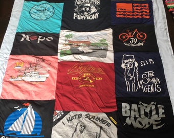 tshirt blanket etsy