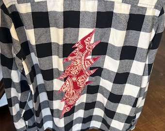 Grateful Vintage Upcycled Flannel MENS M