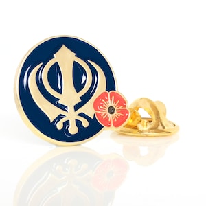 Sikh Khanda Erinnerung Anstecknadel Abzeichen