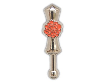 Khanda Marigold Remembrance Lapel Pin Badge