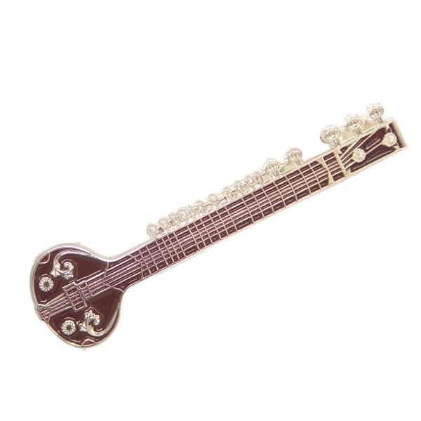 Insignia del instrumento musical sitar indio
